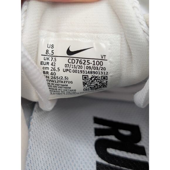 Nike Air Max Mens Running Shoes 8.5 Black White Sneakers White Black CD7625-100 - Picture 8 of 9